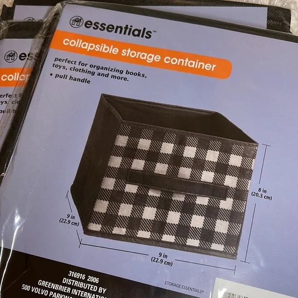 Buffalo Plaid Storage Bins - Picture 2 of 2